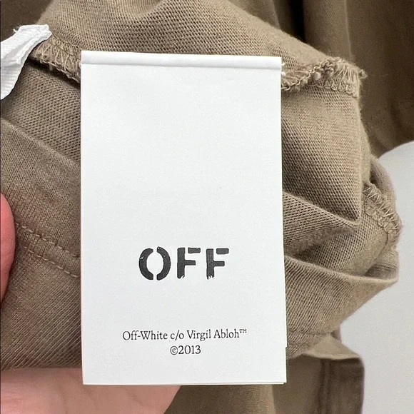Off-White Olive Short Sleeve Tee size XXL